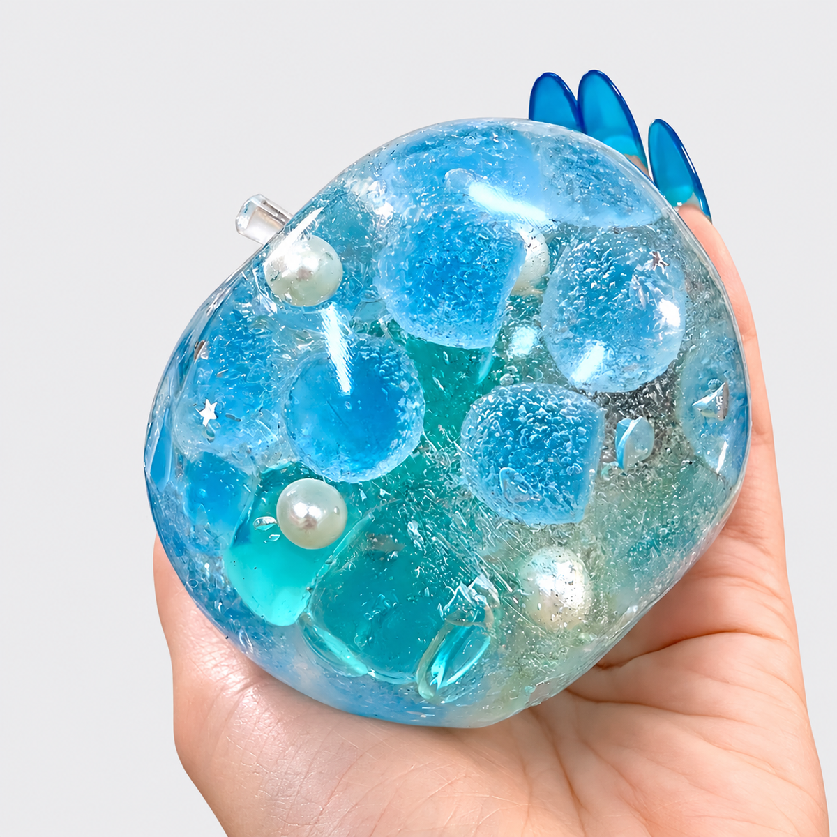 Chiboki Jumbo Candy Apple Squishy – Moldable Stress Ball, Creamy Texture & Handmade Fidget Toy