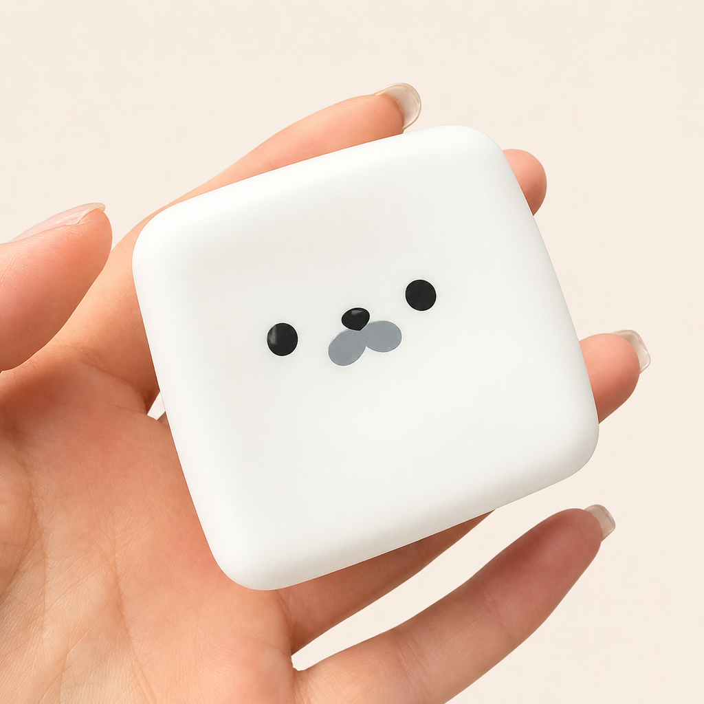 Cute Seal Milk Design Squishy Toy - 6cm/2.36in Compact, Squeezable Slow Rebound Stress Ball, Sealed with Glue, Office Gift, Festive Party Decoration Supply