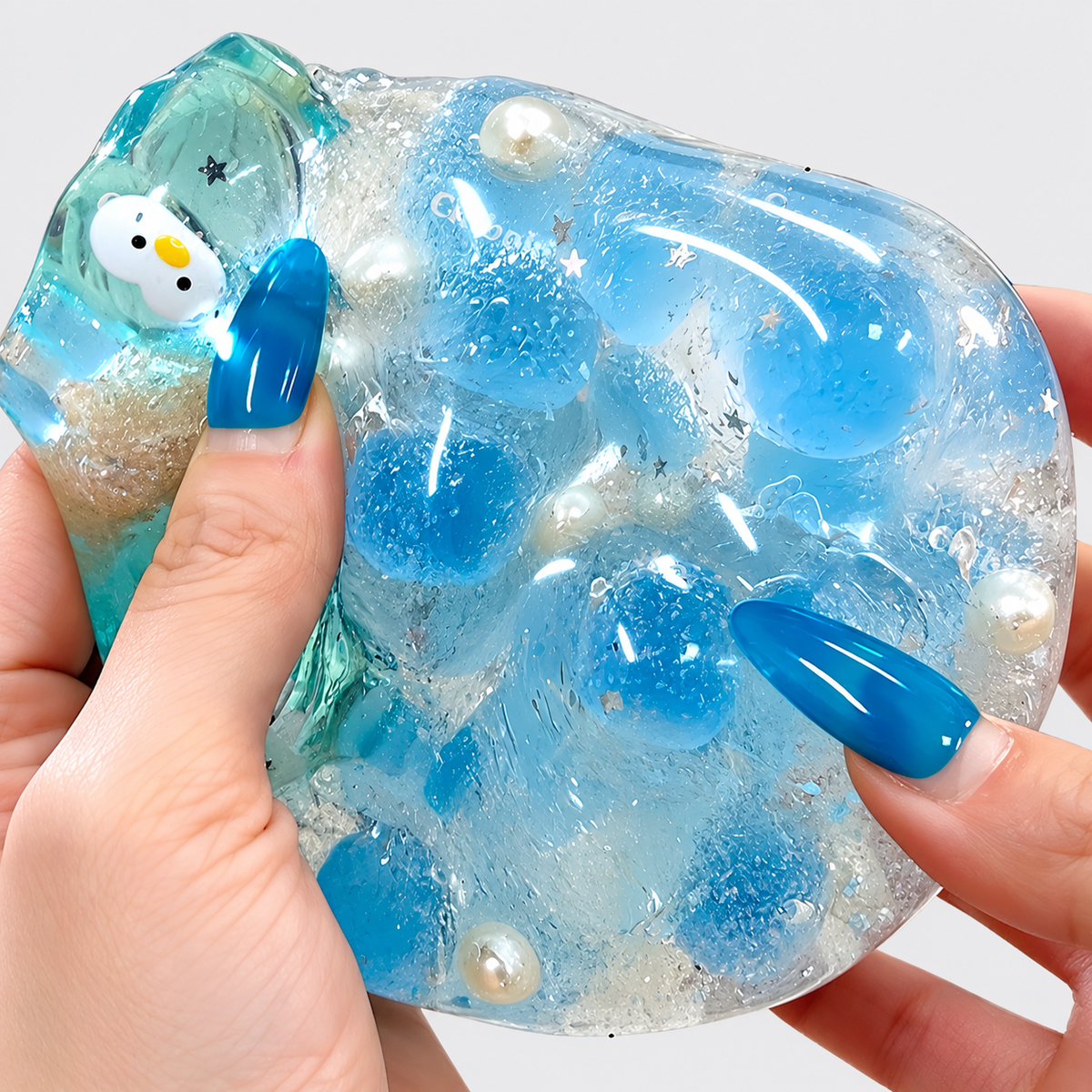 Chiboki Jumbo Candy Apple Squishy – Moldable Stress Ball, Creamy Texture & Handmade Fidget Toy