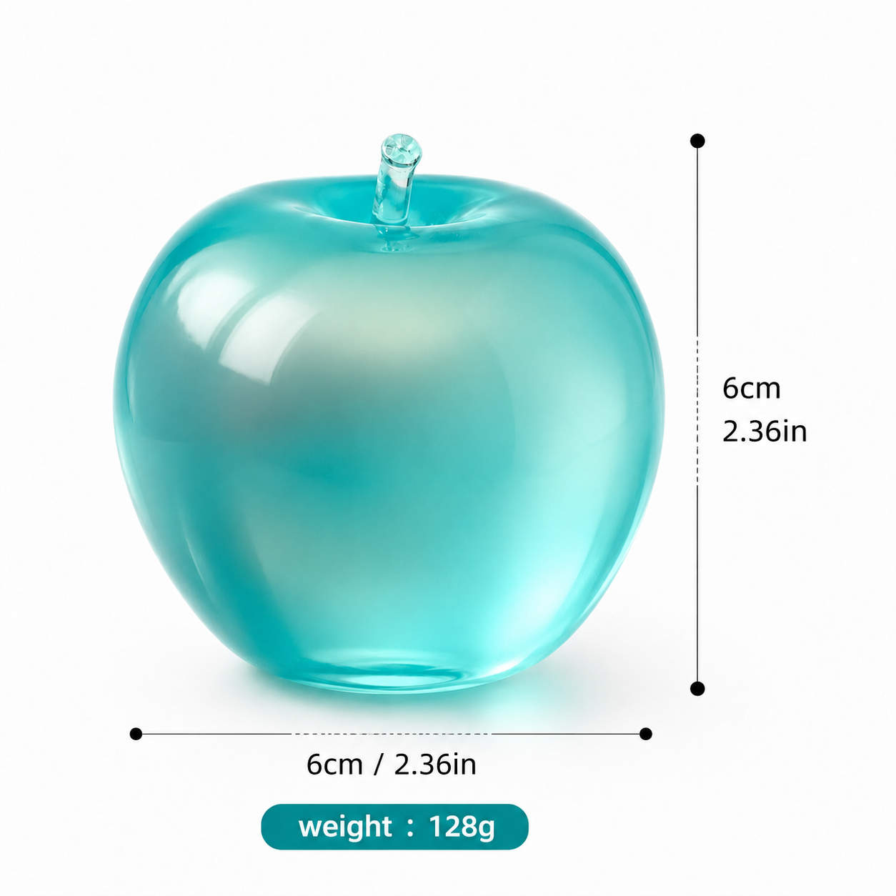 6cm Vaseline Filled Apple & Strawberry Squishy - Moldable Non-Rebound Stress Relief Squeeze Stressball for Party Gifts