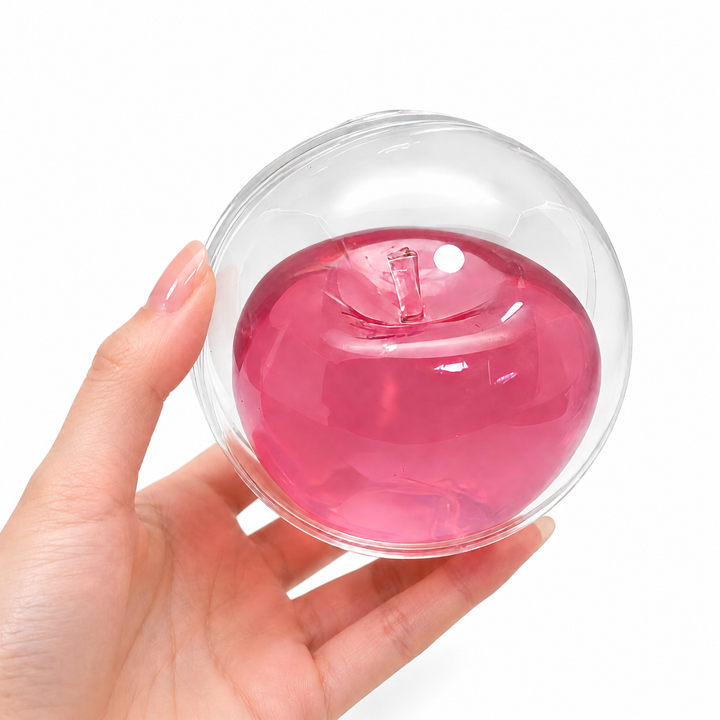 8cm Apple Vaseline Squishy - Non-Rebound Stress Relief Toy | Cute Christmas/Easter Gift Glossy Apple Squishy Ball | Soft Moldable Non-Rebound Stress Relief Gift for Friends & Family