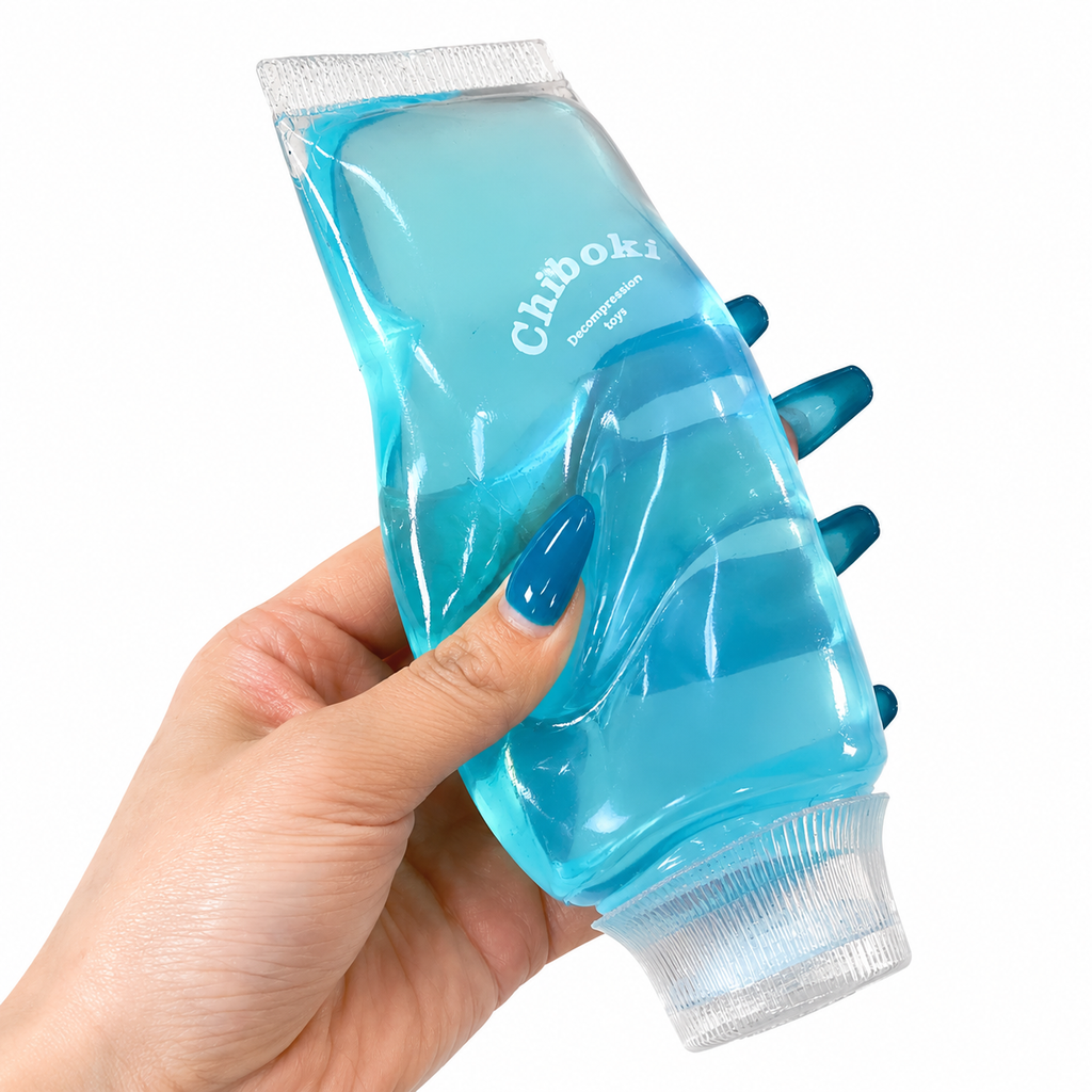Chiboki Toothpaste Squishy - Ultra-Soft Thin Skin, Moldable Stress Relief Squeeze,Soft Squeeze Stress Relief Desktop Ornament for Adults, Portable Office Decompression Decor, Ideal Party Favor & Holiday Gift