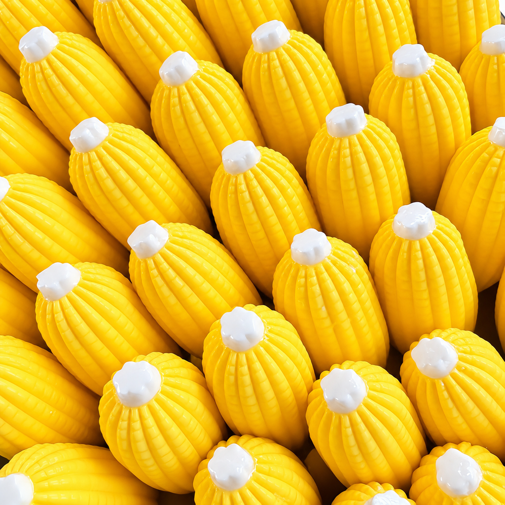 Crunchy squishy - Crispy Corn Squeeze - ASMR Crunchy Office Stress Relief Desk Decor, Adult Sensory Squeeze Gift, Firm Texture for Medium & Strong Grip