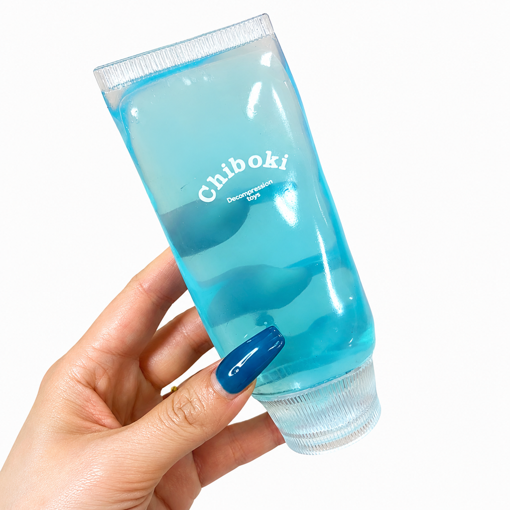 Chiboki Toothpaste Squishy - Ultra-Soft Thin Skin, Moldable Stress Relief Squeeze,Soft Squeeze Stress Relief Desktop Ornament for Adults, Portable Office Decompression Decor, Ideal Party Favor & Holiday Gift
