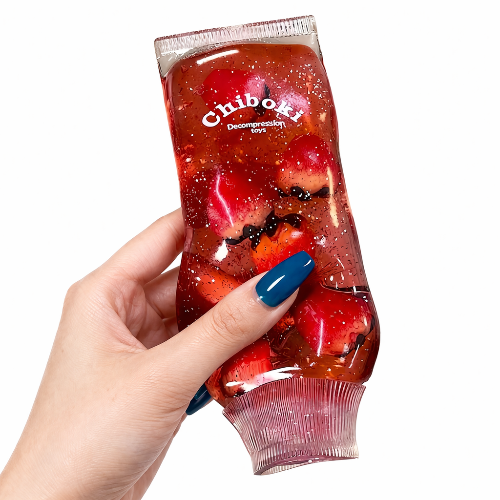 Chiboki Toothpaste Squishy Ultra-Soft Thin Skin Toothpaste Squishy Moldable Fidget Stressrelief squishy with Hard Fruit Fillings Soft Squeeze Stress Relief Desktop Ornament for Adults, Portable Office Decompression Decor, Ideal Party Favor & Holiday Gift