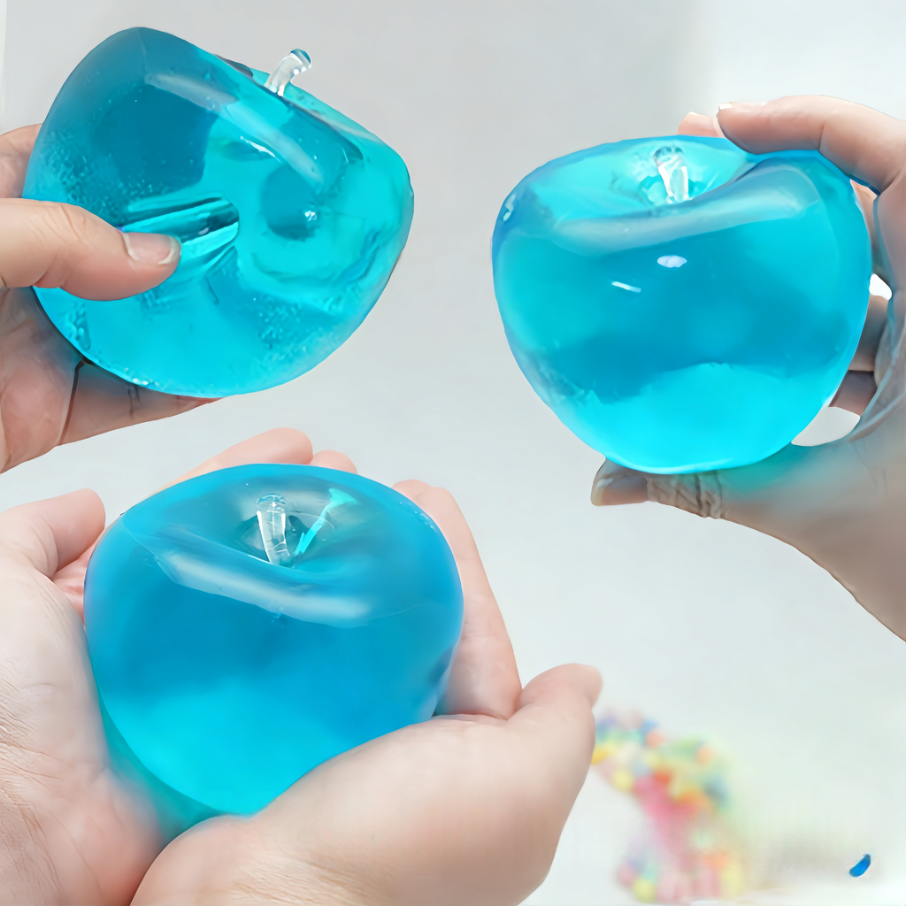 8cm Apple Vaseline Squishy - Non-Rebound Stress Relief Toy | Cute Christmas/Easter Gift Glossy Apple Squishy Ball | Soft Moldable Non-Rebound Stress Relief Gift for Friends & Family