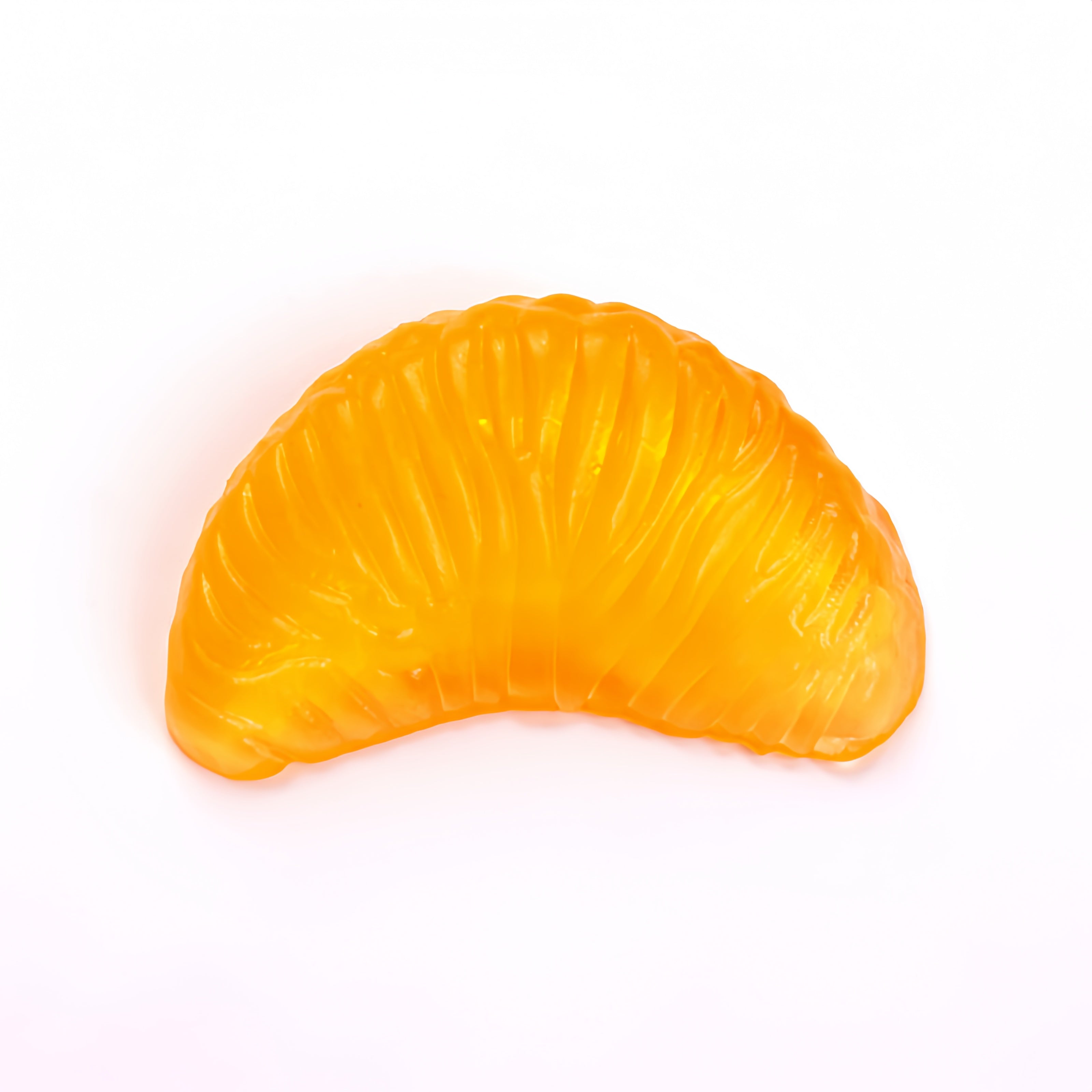10 Pcs Realistic Orange Segment Squishy - Maltose Filled TPR Fidget Toy | Cute Fruit Stress Ball