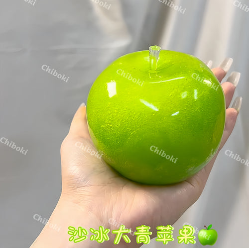 Chiboki Slushie Green Apple Squishy - Moldable Non-Rebound Crunchy Fidget Toy | Perfect for Medium Grip Strength