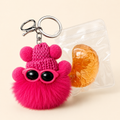5Pcs Mandarin Orange Slice Squeeze Set - Mini Portable Stress Relief Squeeze Charms, Cute Keychain & Phone Pendant, Ideal Party Favors & Small Gift Sets