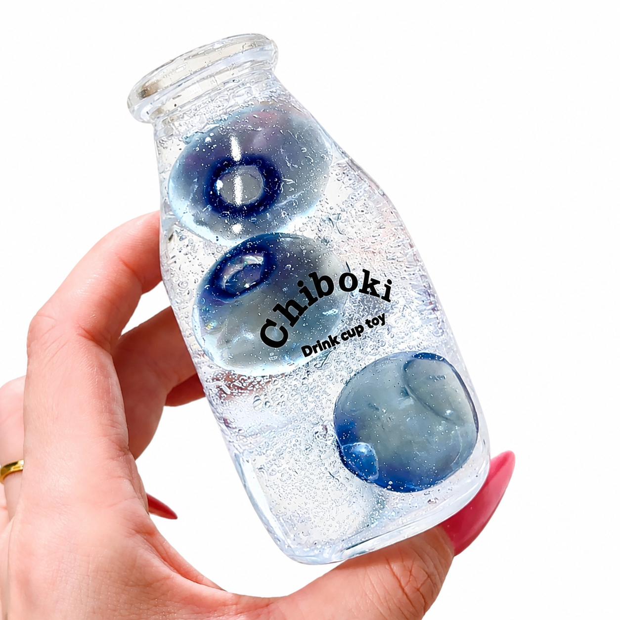 Chiboki Squishy, Drink Bottle Squishy - Moldable Non-Rebound Stress Relief Ornament, Cute Desk Decor & Adult Gift