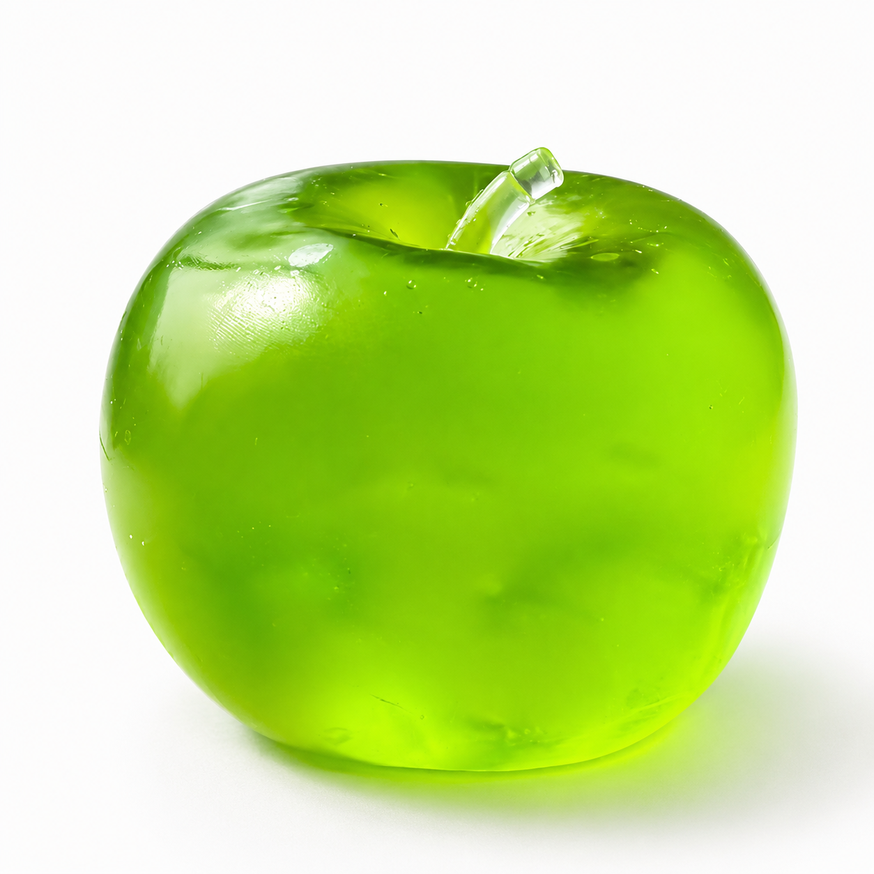 6cm Vaseline Filled Apple & Strawberry Squishy - Moldable Non-Rebound Stress Relief Squeeze Stressball for Party Gifts