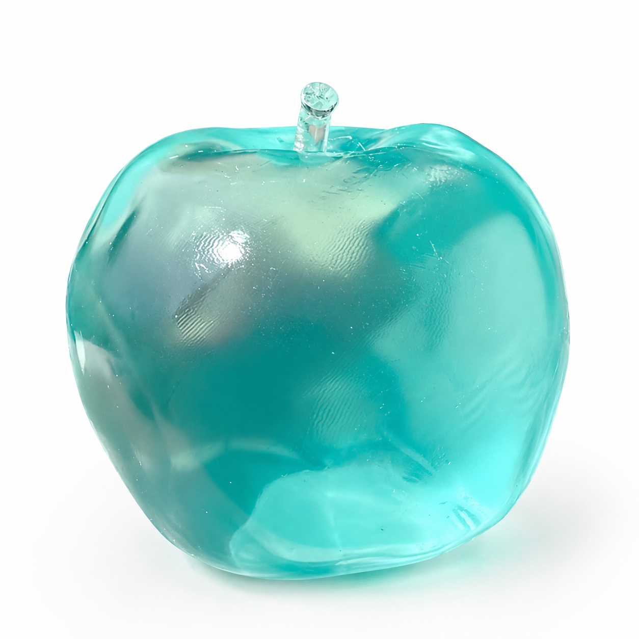 6cm Vaseline Filled Apple & Strawberry Squishy - Moldable Non-Rebound Stress Relief Squeeze Stressball for Party Gifts