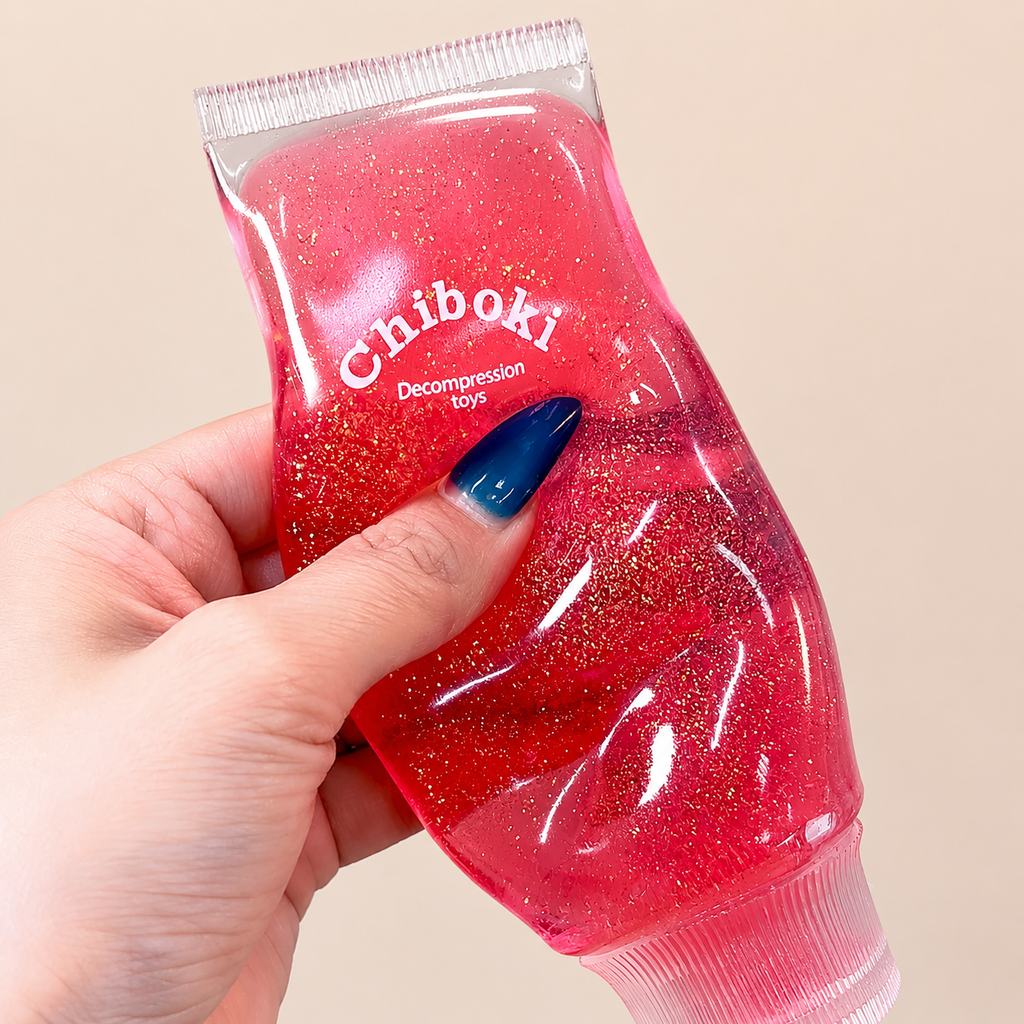 Chiboki Toothpaste Squishy - Ultra-Soft Thin Skin, Moldable Stress Relief Squeeze,Soft Squeeze Stress Relief Desktop Ornament for Adults, Portable Office Decompression Decor, Ideal Party Favor & Holiday Gift