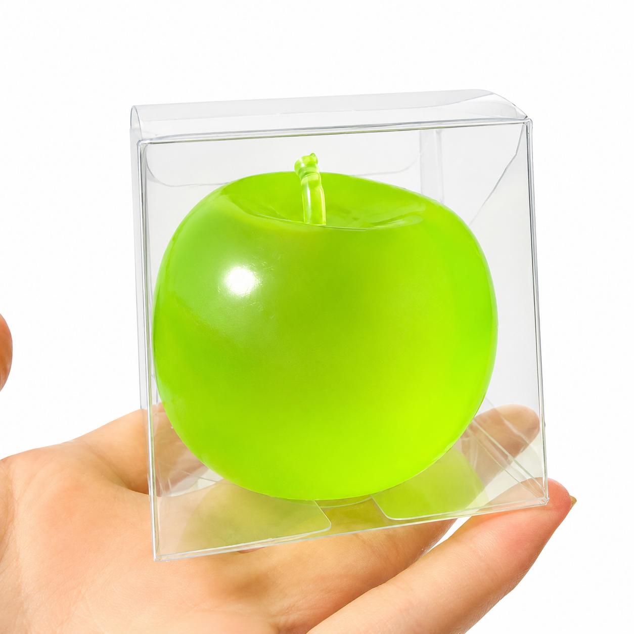 6cm Vaseline Filled Apple & Strawberry Squishy - Moldable Non-Rebound Stress Relief Squeeze Stressball for Party Gifts