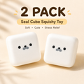 Adorables Jouets Squishy Sceau de Lait - Balle Anti-Stress Compacte de 6cm/2.36in, Moelleuse à Rebond Lent, Scellée avec de la Colle, Cadeau de Bureau, Fourniture de Décoration de Fête Festif