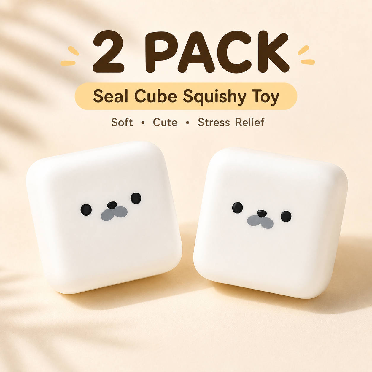 Adorables Jouets Squishy Sceau de Lait - Balle Anti-Stress Compacte de 6cm/2.36in, Moelleuse à Rebond Lent, Scellée avec de la Colle, Cadeau de Bureau, Fourniture de Décoration de Fête Festif