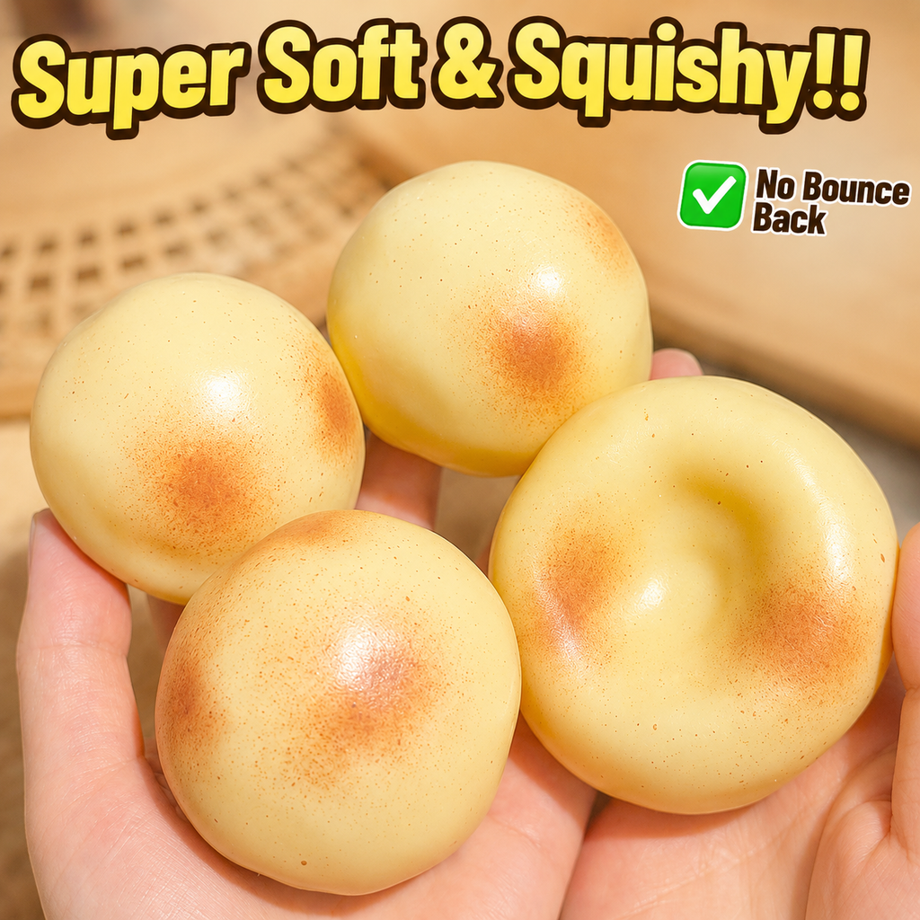 Potato Squishy,Mashed Potato Squishy, Petroleum Jelly Filled Potato Squeeze - Ultra Soft Moldable Non-Rebound Stress Relief, Ideal Office Desk Decor &Party Gifts