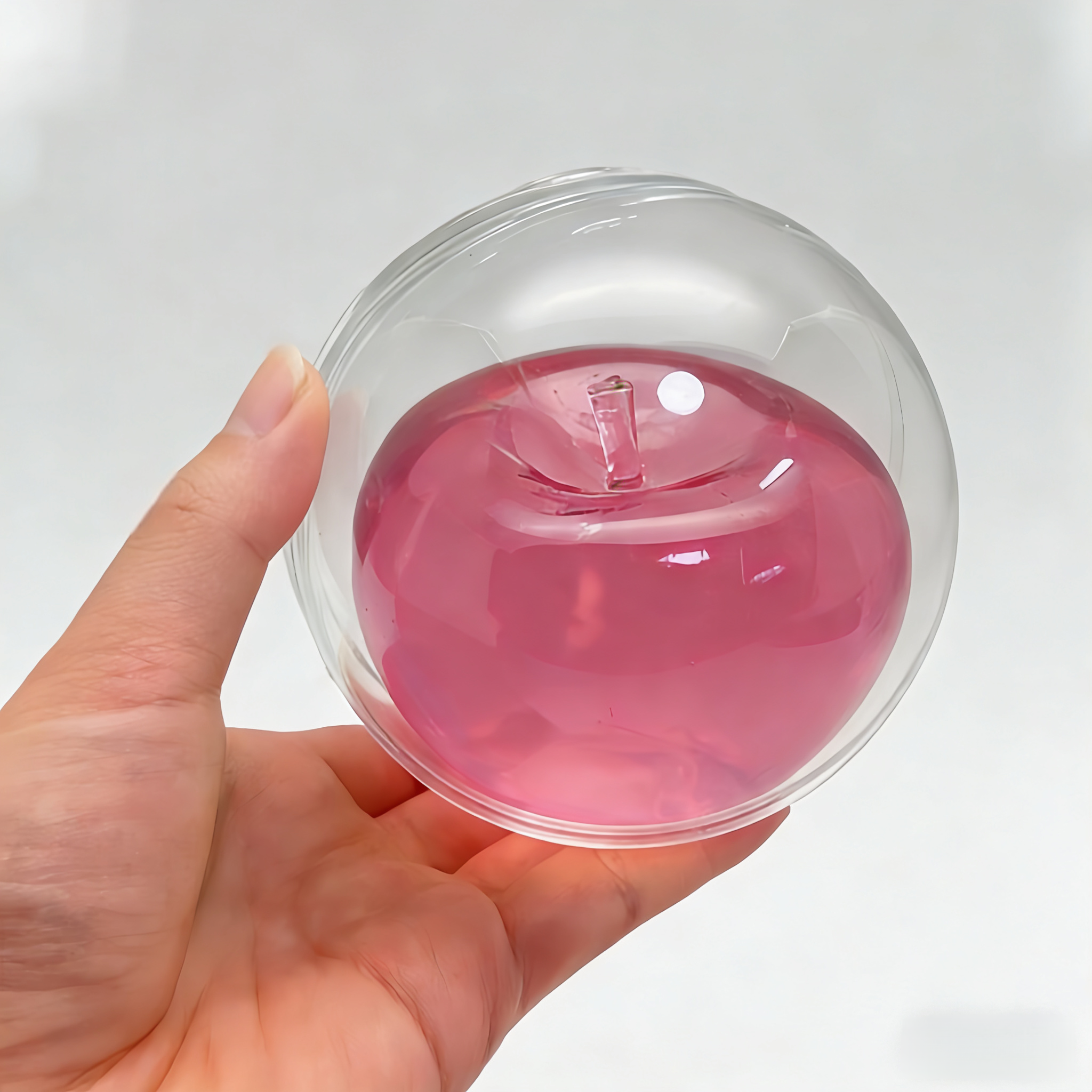 8cm Apple Vaseline Squishy - Non-Rebound Stress Relief Toy | Cute Christmas/Easter Gift Glossy Apple Squishy Ball | Soft Moldable Non-Rebound Stress Relief Gift for Friends & Family