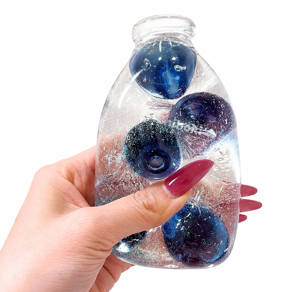 Chiboki Squishy, Drink Bottle Squishy - Moldable Non-Rebound Stress Relief Ornament, Cute Desk Decor & Adult Gift