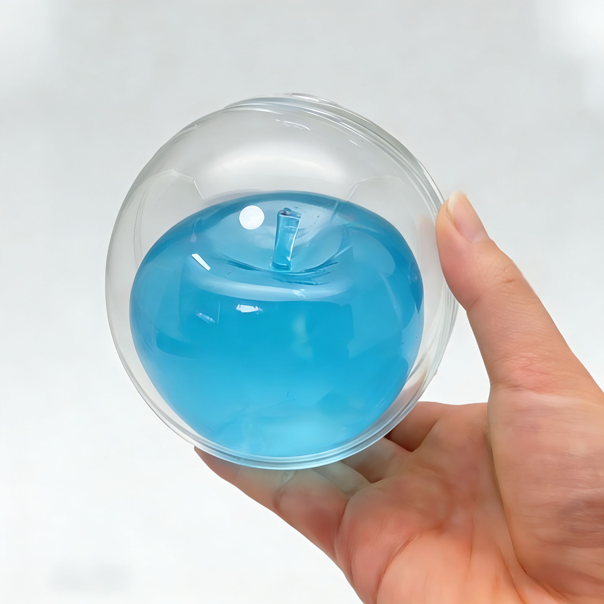 8cm Apple Vaseline Squishy - Non-Rebound Stress Relief Toy | Cute Christmas/Easter Gift Glossy Apple Squishy Ball | Soft Moldable Non-Rebound Stress Relief Gift for Friends & Family