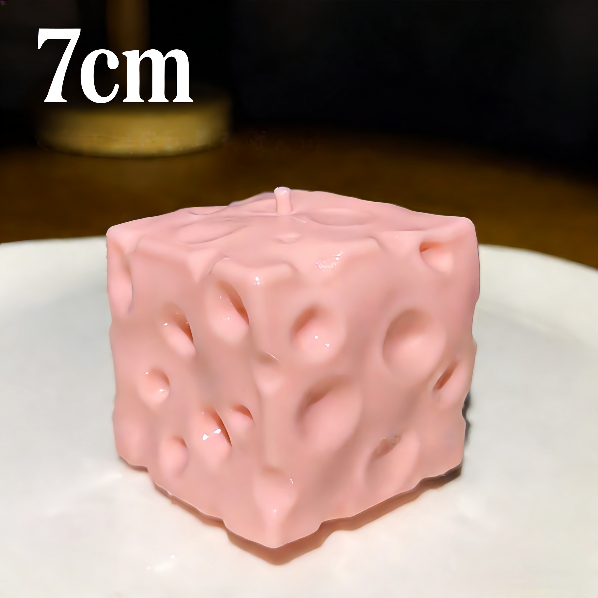 7cm Giant Vaseline Cheese Squishy - Moldable Non-Rebound Fidget Toy | 480g Jumbo Stress Relief Ball