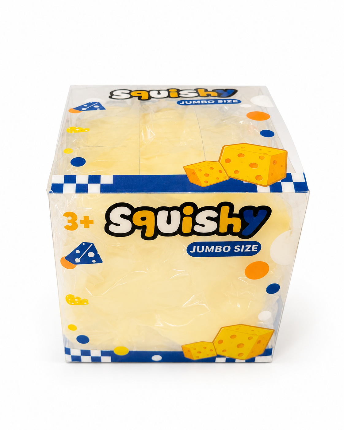 7cm großes Vaseline-Käse-Squishy – formbares, nicht zurückfederndes Fidget-Spielzeug | 480g Jumbo-Stressball