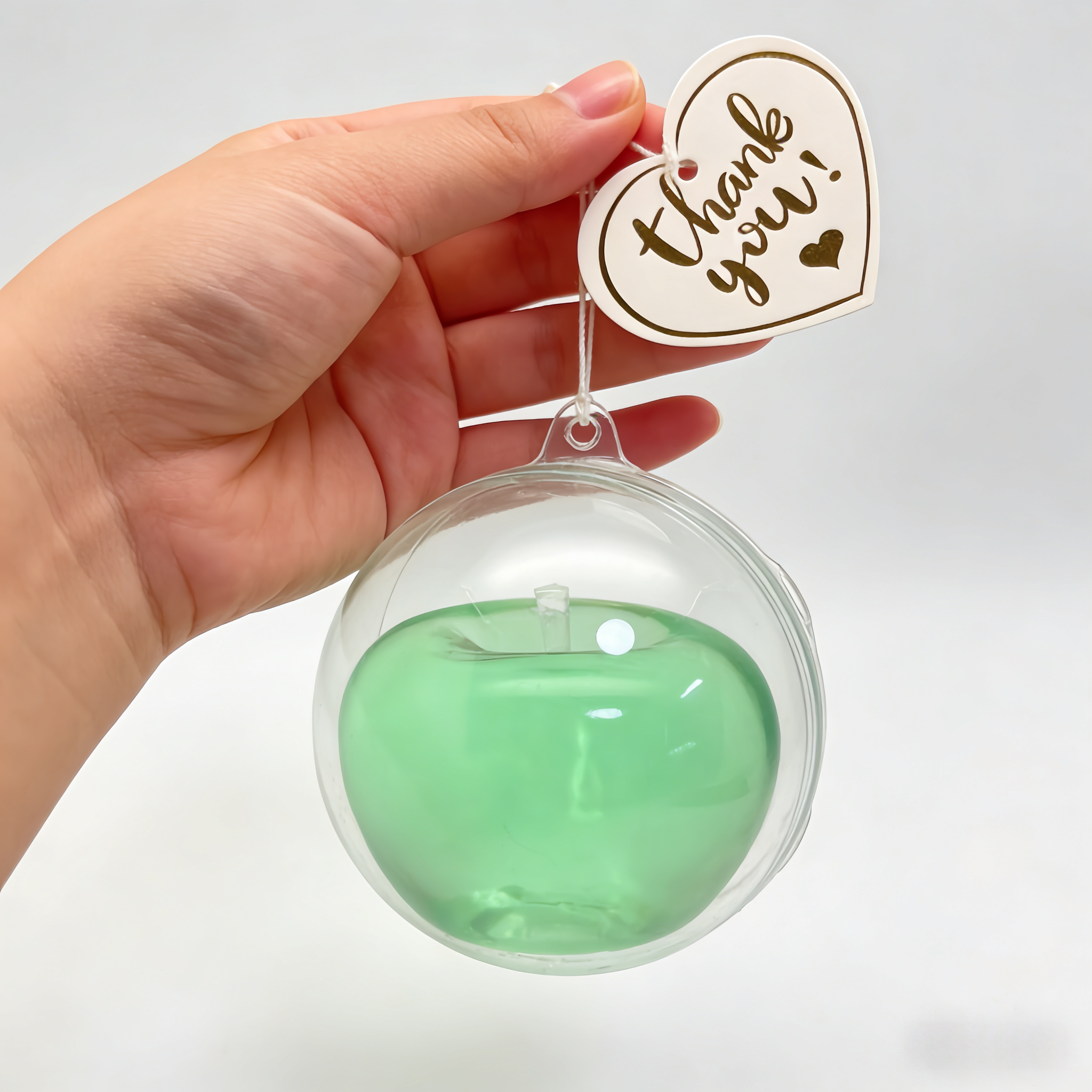 8cm Apple Vaseline Squishy - Non-Rebound Stress Relief Toy | Cute Christmas/Easter Gift Glossy Apple Squishy Ball | Soft Moldable Non-Rebound Stress Relief Gift for Friends & Family