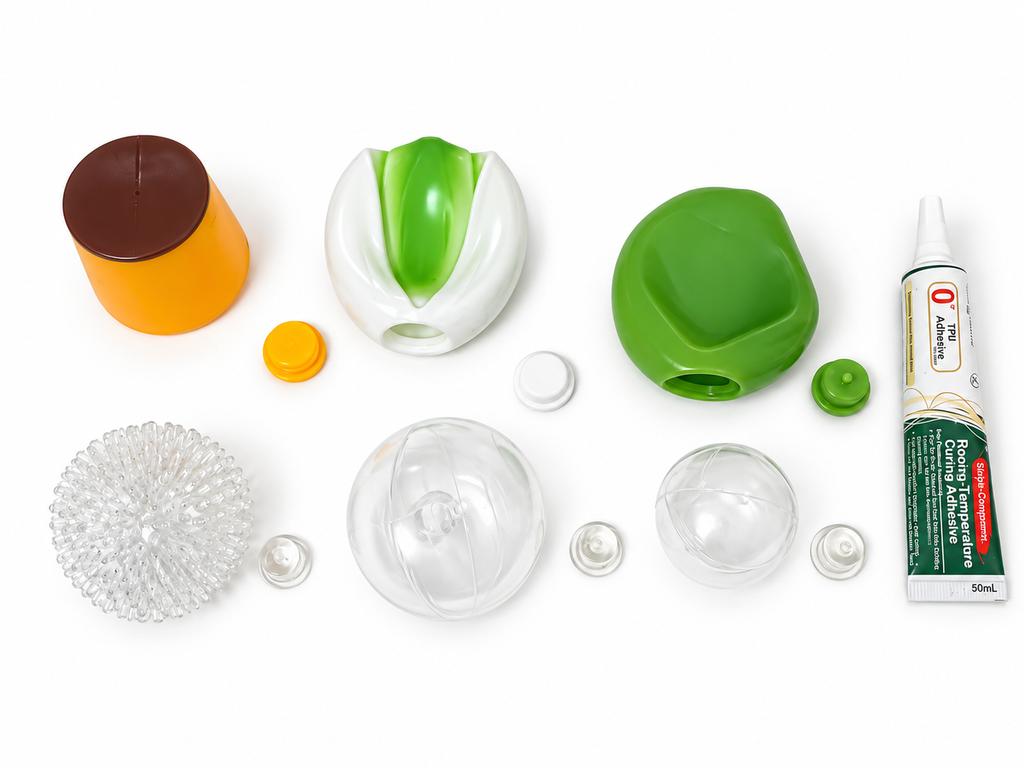 DIY Squishy Ball Making Kit –Crunchy DIY squishy ball - Make 6 Stress Balls | Sensory Craft Kit with Ball Shells, Slime Clay, Building Beads & TPR Glue