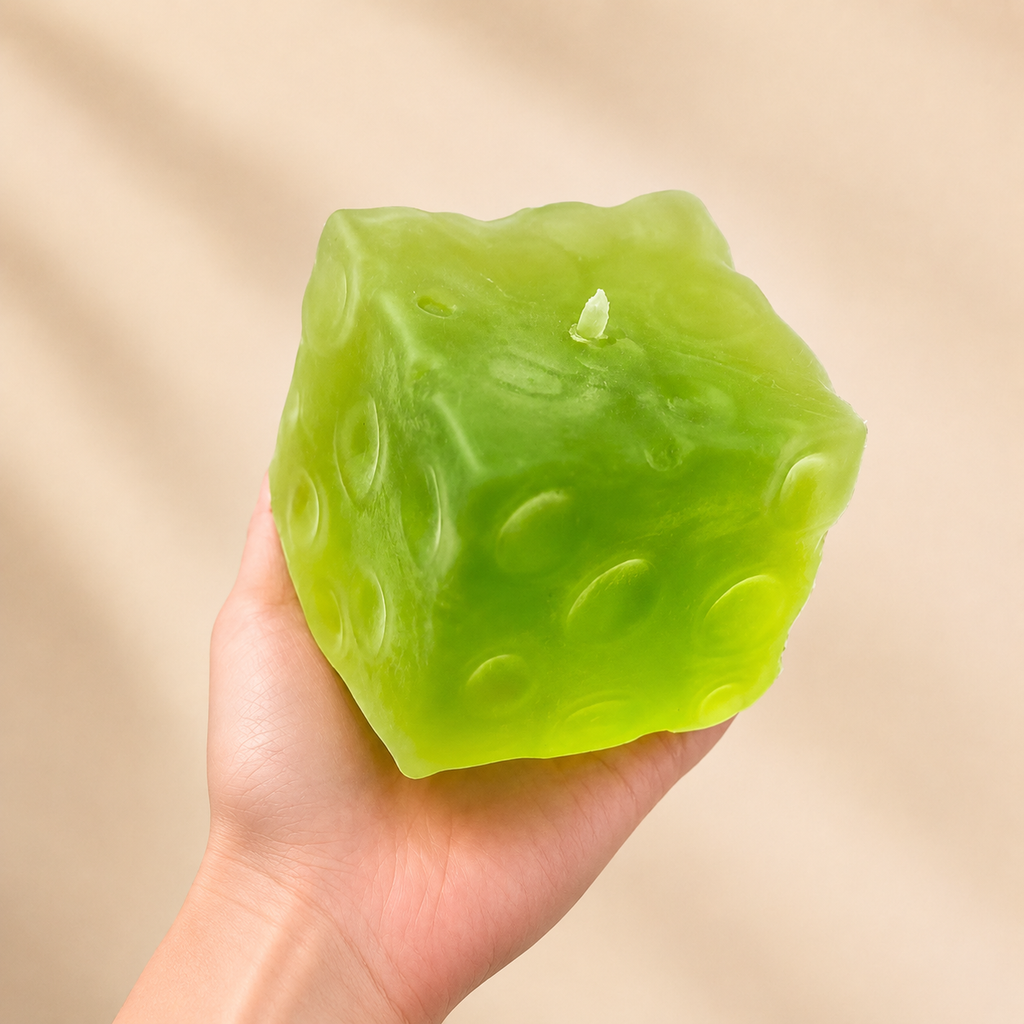 Chiboki Squishy, Chiboki Cheese Squishy, Matte Large Cheese Squeeze - Petroleum Jelly Filled Moldable Non-Rebound Stress Relief, Full-Size Office Desk Decor & Adult Gift