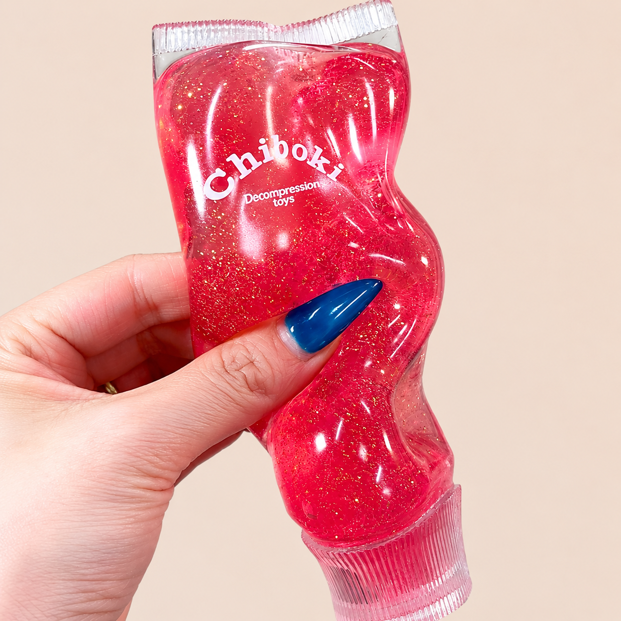 Chiboki Toothpaste Squishy - Ultra-Soft Thin Skin, Moldable Stress Relief Squeeze,Soft Squeeze Stress Relief Desktop Ornament for Adults, Portable Office Decompression Decor, Ideal Party Favor & Holiday Gift