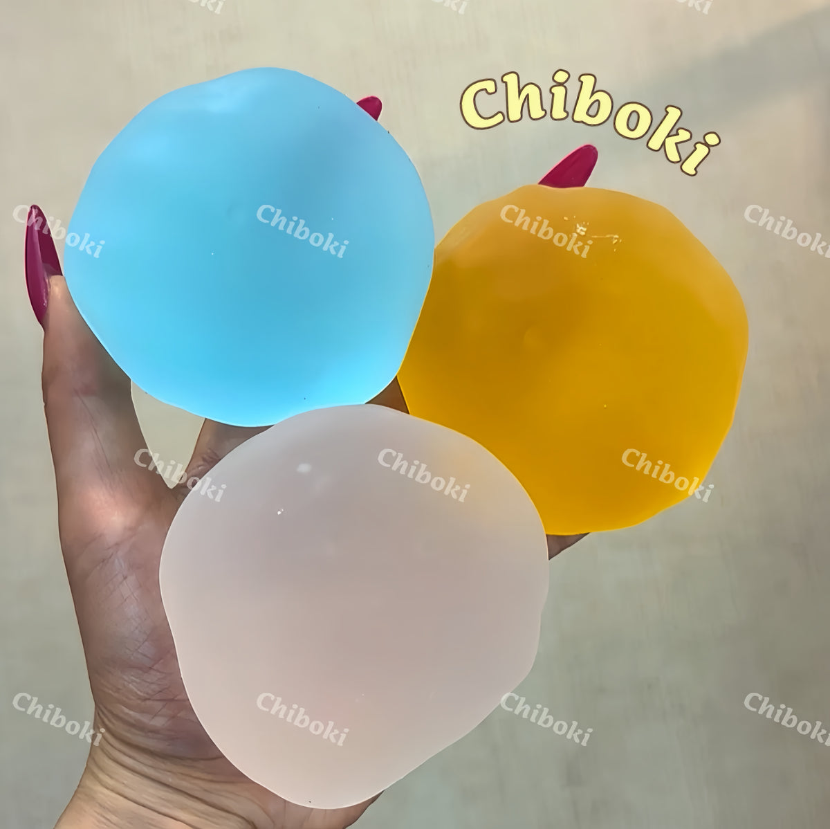 Chiboki Frosted Juice Mochi Series Thin-Skin Vaseline-Filled Moldable Non-Rebound Ultra-Soft Handmade Squishy Ball