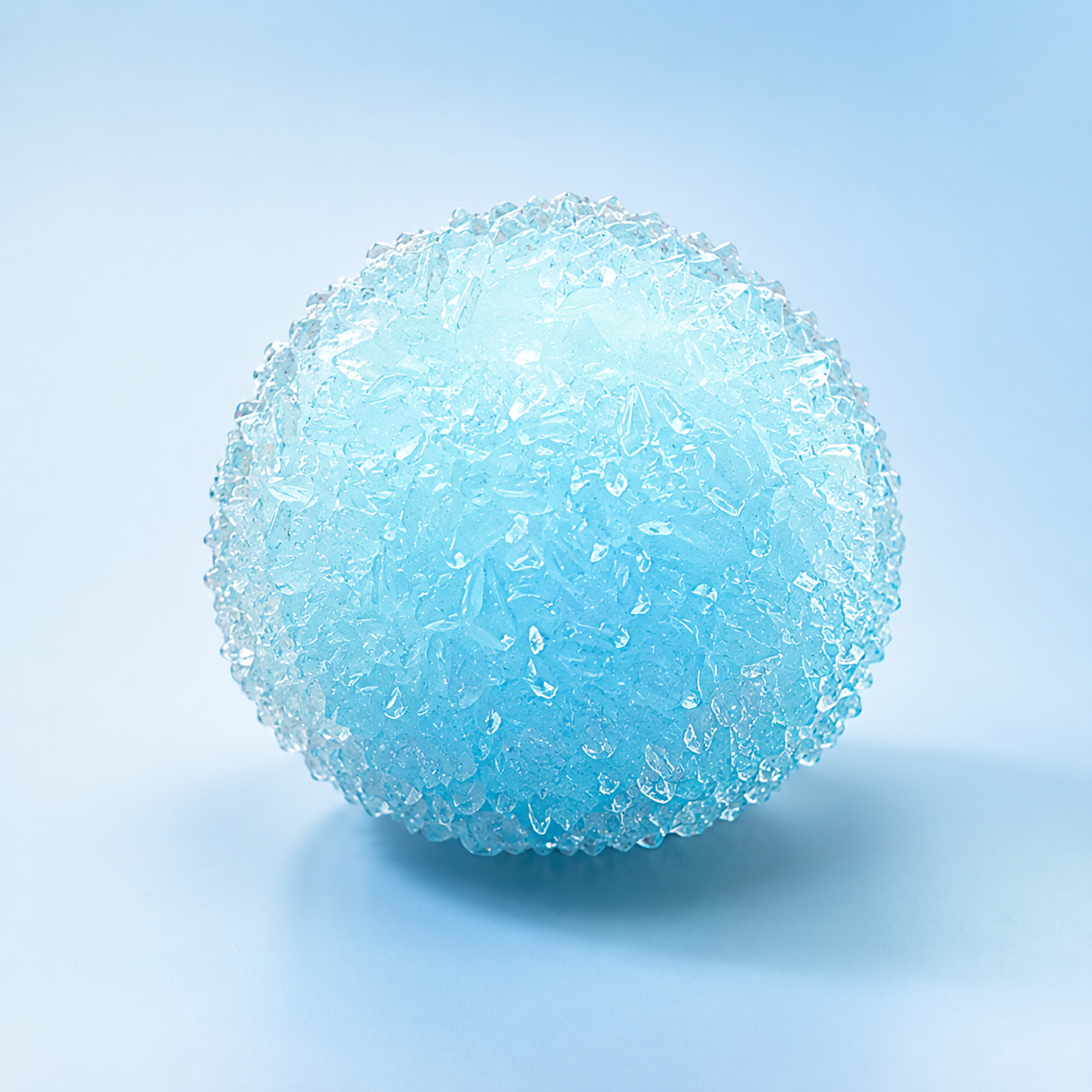 Chiboki Squishy, Sea Salt Slush Crunchy Ball Squeeze - Petroleum Jelly Filled Moldable Non-Rebound ASMR Crunch Stress Relief, Mini Handheld Office Desk Decor & Adult Gift