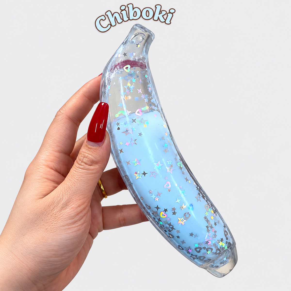 Chiboki Dream Banana Squishy – Handmade Stress Ball & Sensory Fidget Toy, 3 Texture Options