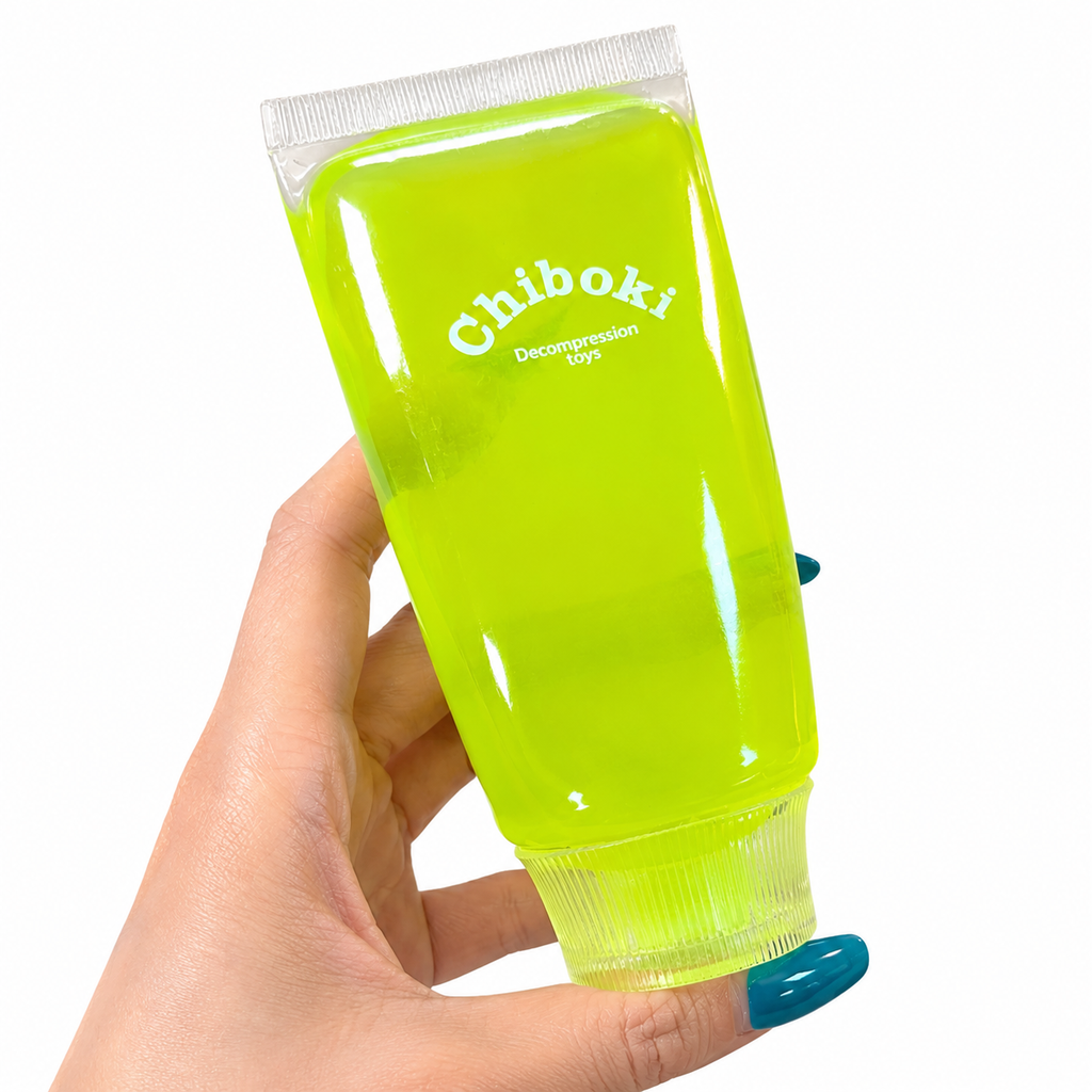Chiboki Toothpaste Squishy - Ultra-Soft Thin Skin, Moldable Stress Relief Squeeze,Soft Squeeze Stress Relief Desktop Ornament for Adults, Portable Office Decompression Decor, Ideal Party Favor & Holiday Gift