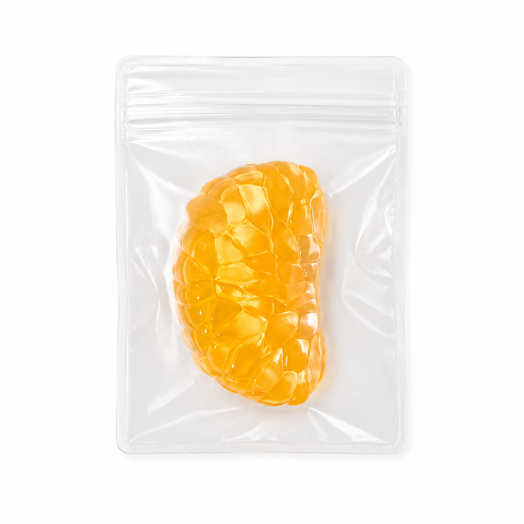 5Pcs Mandarin Orange Slice Squeeze Set - Mini Portable Stress Relief Squeeze Charms, Cute Keychain & Phone Pendant, Ideal Party Favors & Small Gift Sets