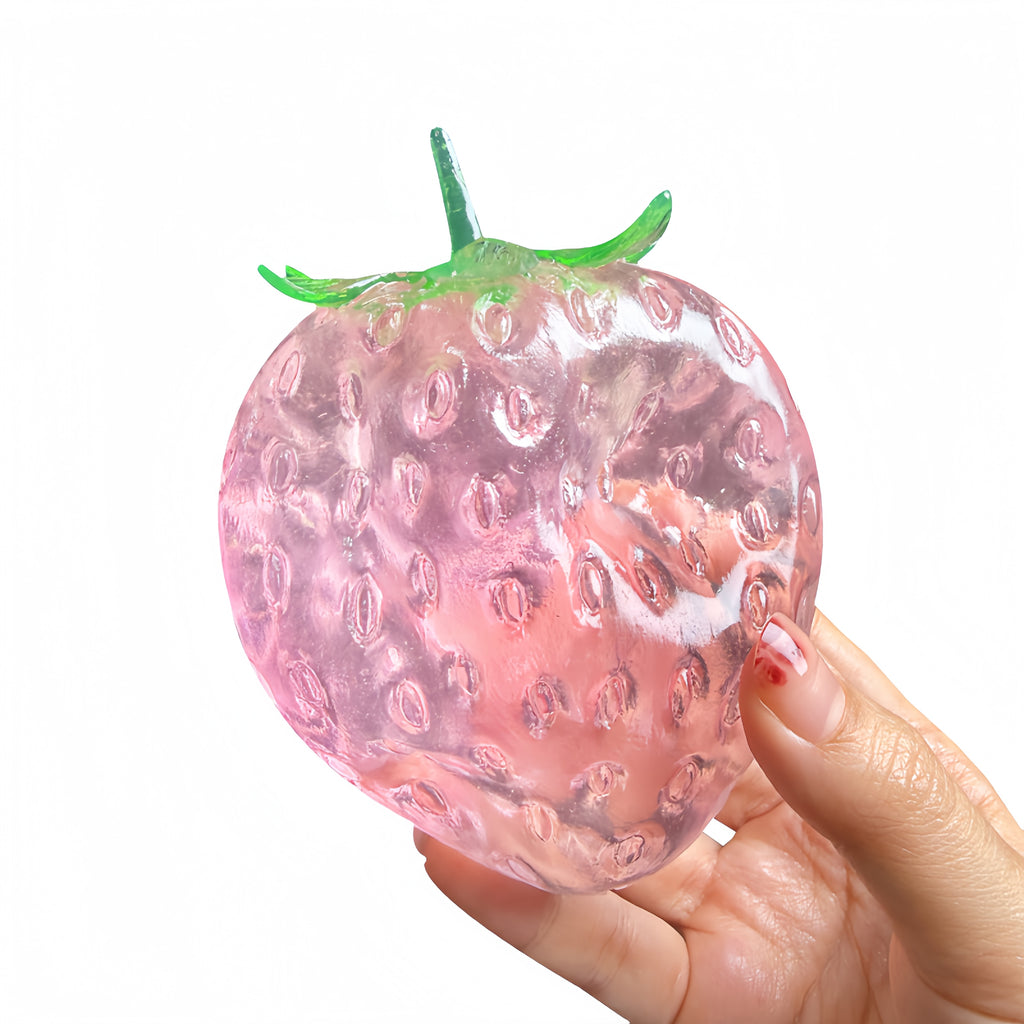 7cm Vaseline-Filled Strawberry Squishy, Moldable Non-Rebound Soft Anxiety Relief Toy, Adult Home &amp; Festive Party Bag Gifts, Squeezies Party Gifts