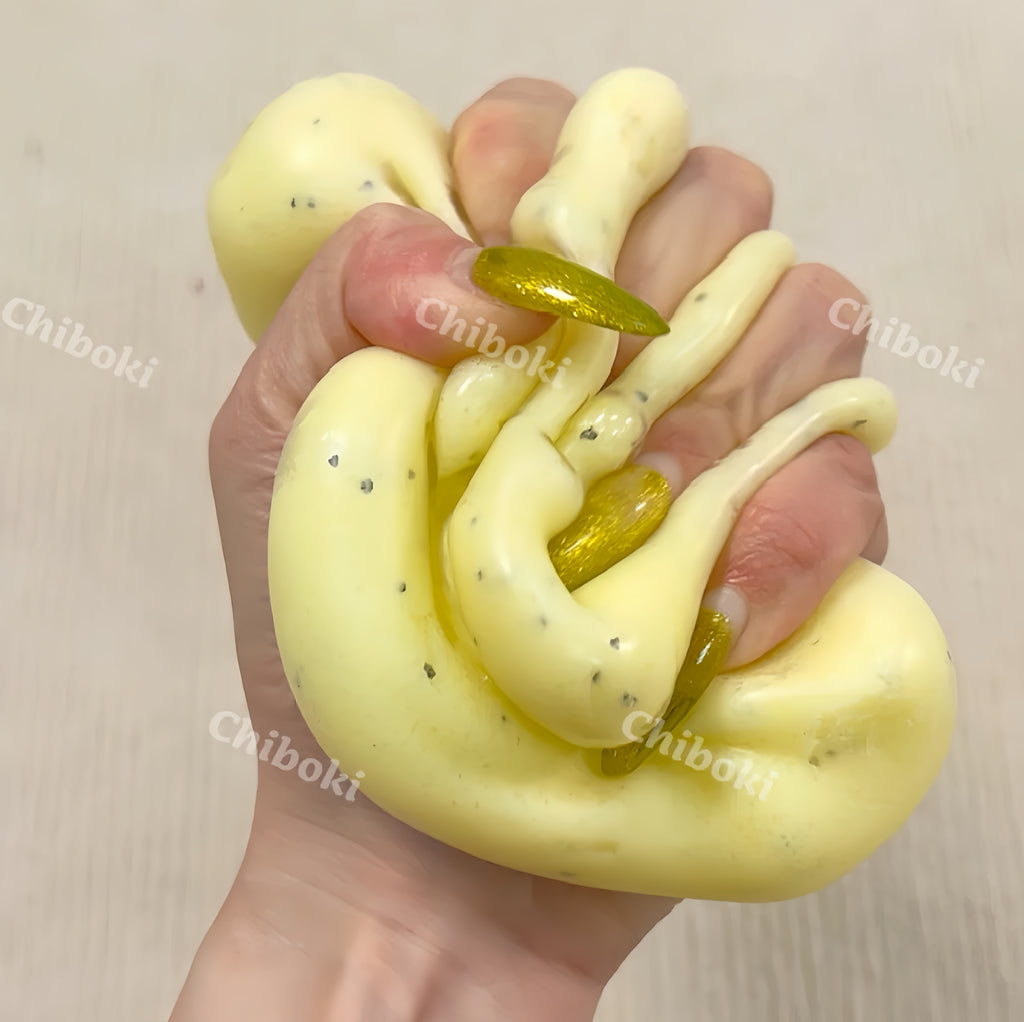 Chiboki Squishy, Chiboki Slush Mashed Potato Squeeze - Ultra Thin Skin Super Soft Mud Texture Stress Relief, Office Desk Decor & Adult Gift