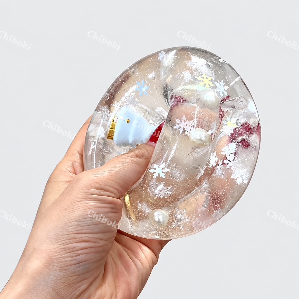 Chiboki Christmas Snowflake Apple Squishy – Moldable Non-Rebound Stress Ball, Christmas & Holiday Gift, Desk Decor