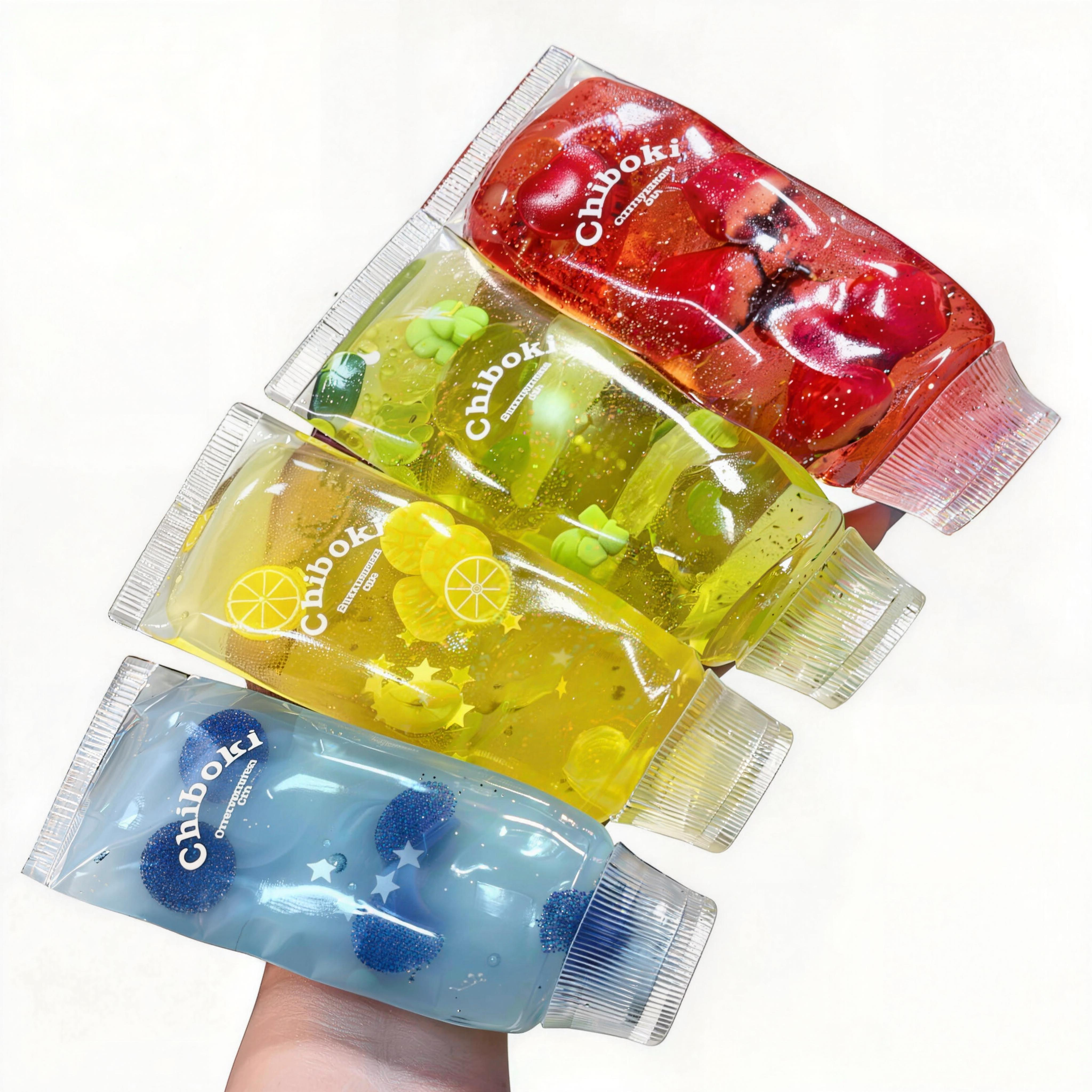 Chiboki Toothpaste Squishy Ultra-Soft Thin Skin Toothpaste Squishy Moldable Fidget Stressrelief squishy with Hard Fruit Fillings Soft Squeeze Stress Relief Desktop Ornament for Adults, Portable Office Decompression Decor, Ideal Party Favor & Holiday Gift
